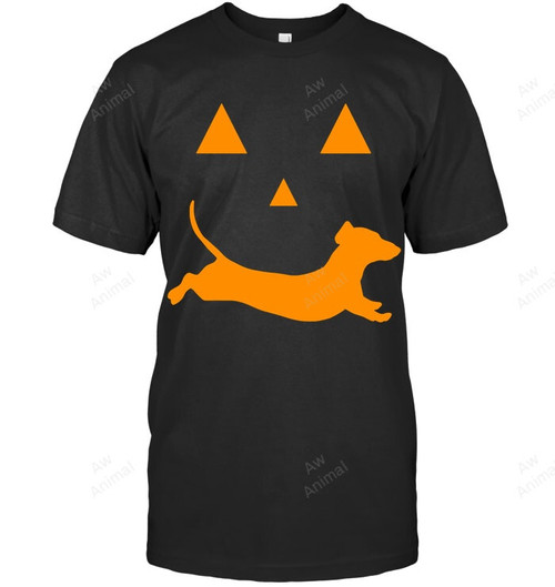 Dachshund And Halloween Sweatshirt Hoodie Long Sleeve Men Women T-Shirt