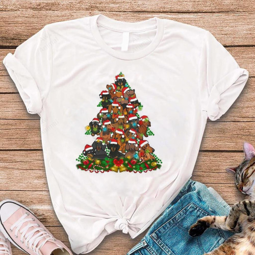 Funny Cute Dachshund Christmas Tree
