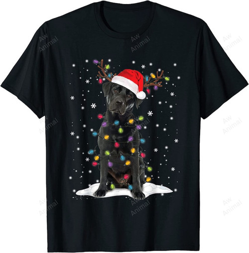 Black Lab Labrador Christmas Tree Light Pajama Dog Xmas