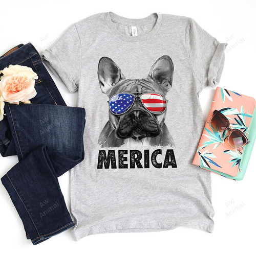 Merica French Bulldog Happy Independence Day