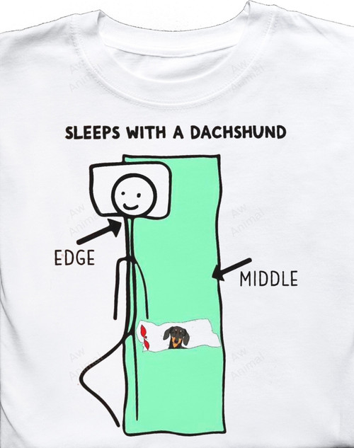 Funny Sleeps With A Dachshund 2