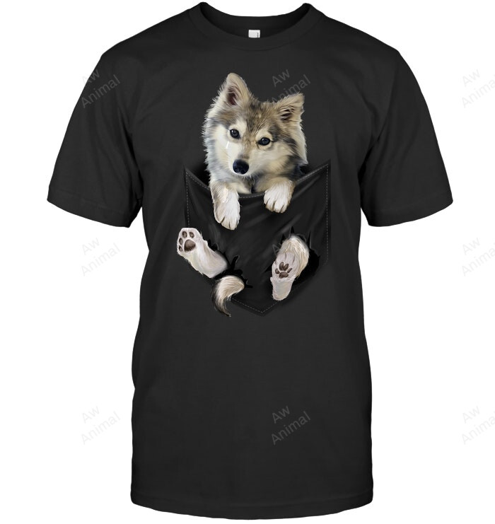 Wolf Pocket Men Tank Top V-Neck T-Shirt