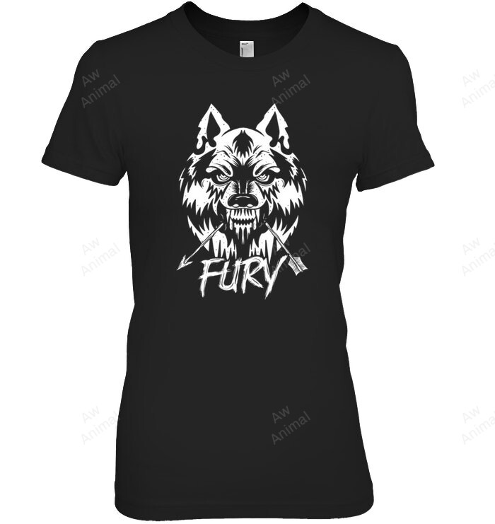 Wolf Fury Women Tank Top V-Neck T-Shirt