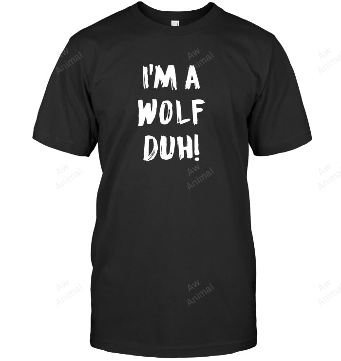 I'm A Wolf Duh Pullover Hoodie Men Tank Top V-Neck T-Shirt