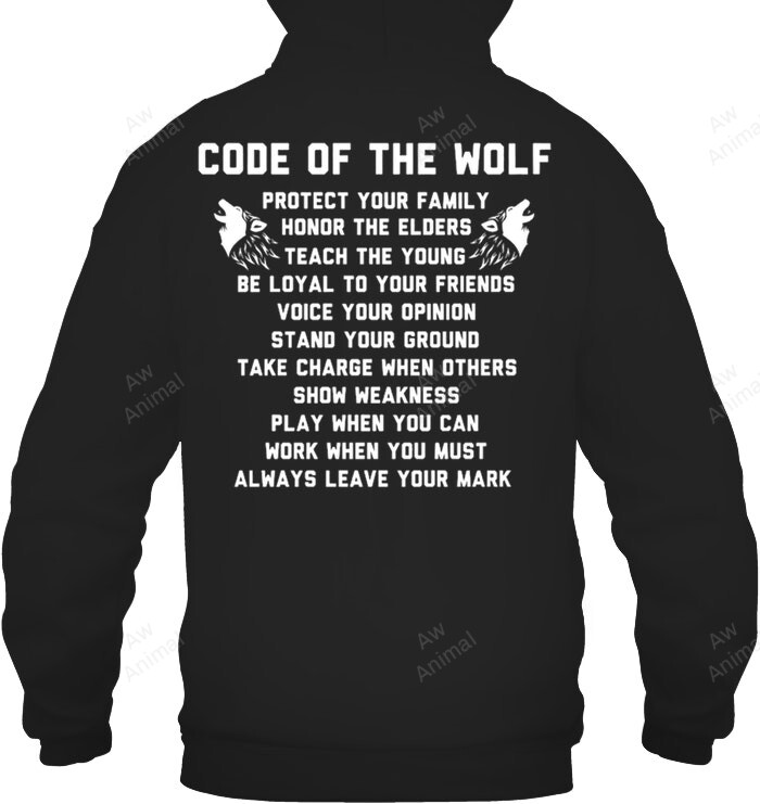Code Of The Wolf 1 Sweatshirt Hoodie Long Sleeve