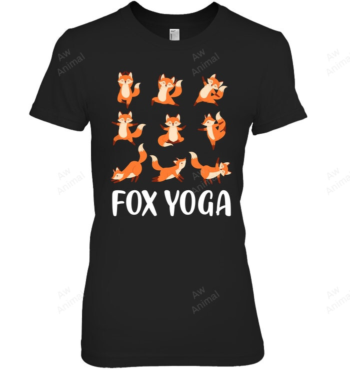 Fox Yoga Women Tank Top V-Neck T-Shirt