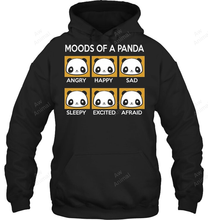Moods Of A Panda Sweatshirt Hoodie Long Sleeve