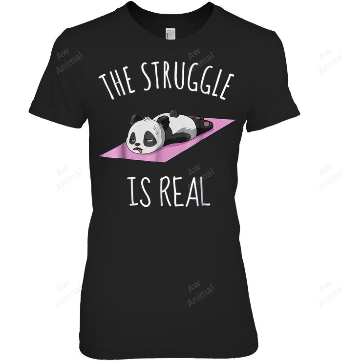 The Struggle Is Real Panda Women Tank Top V-Neck T-Shirt