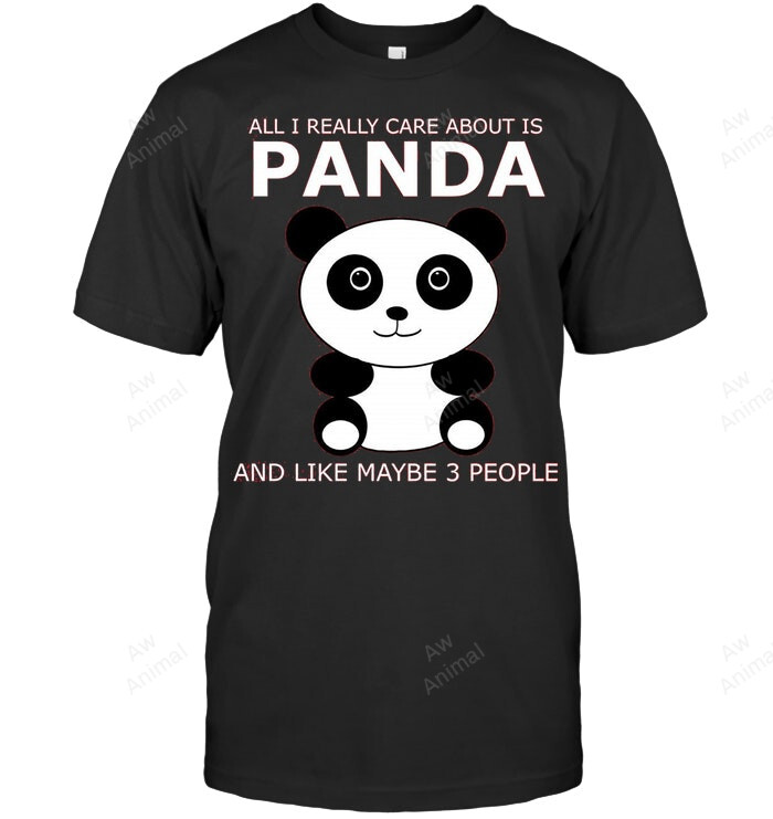 All I Really Care About Is Panda And Like Maybe 3 People Men Tank Top V-Neck T-Shirt