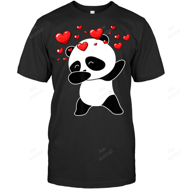 Panda Dabbing Love Men Tank Top V-Neck T-Shirt
