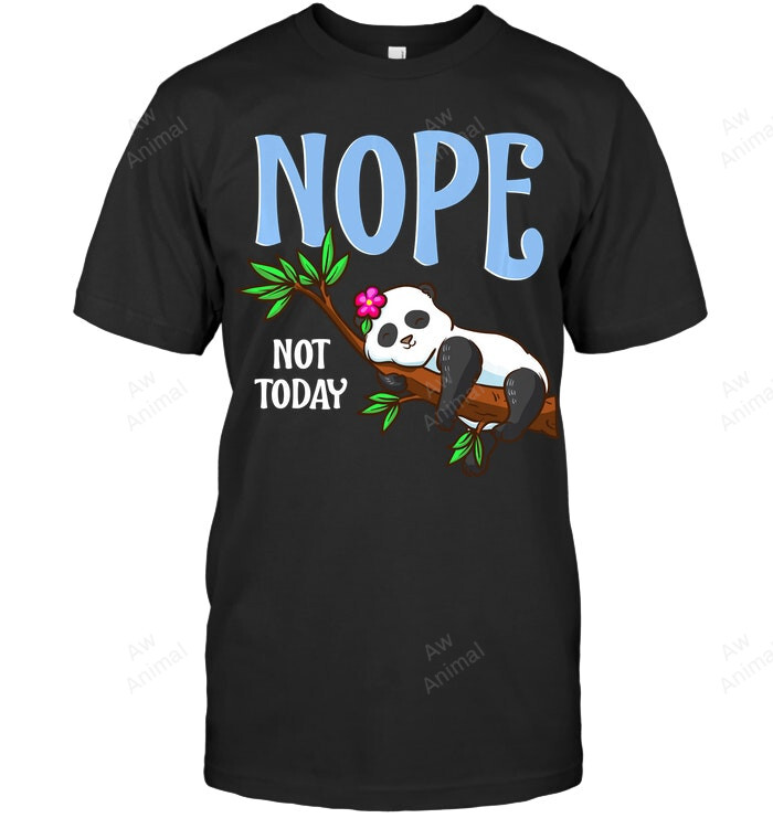 Nope Not Today Panda Men Tank Top V-Neck T-Shirt