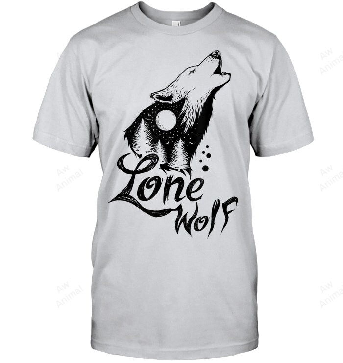 Lone Wolf Men Tank Top V-Neck T-Shirt