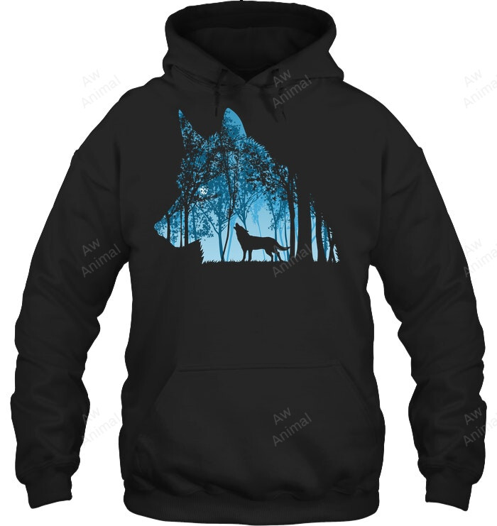 Wolf Forest Sweatshirt Hoodie Long Sleeve