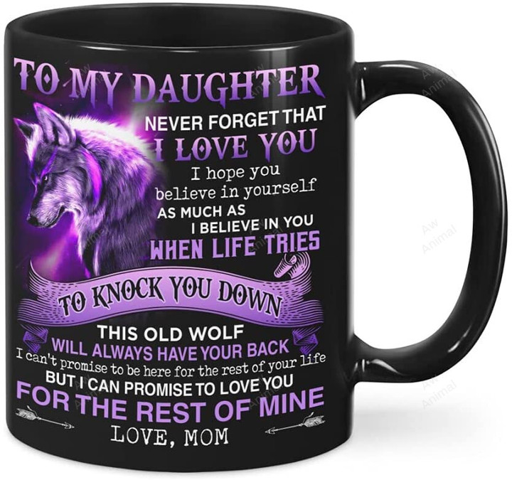 To My Daughter Never forget that I love you coffee mug