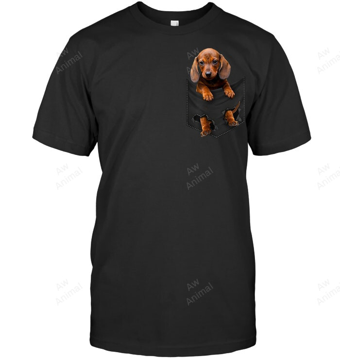 Dachshund In My Pocket Dachshund Lover Weiner Dog Men Tank Top V-Neck T-Shirt