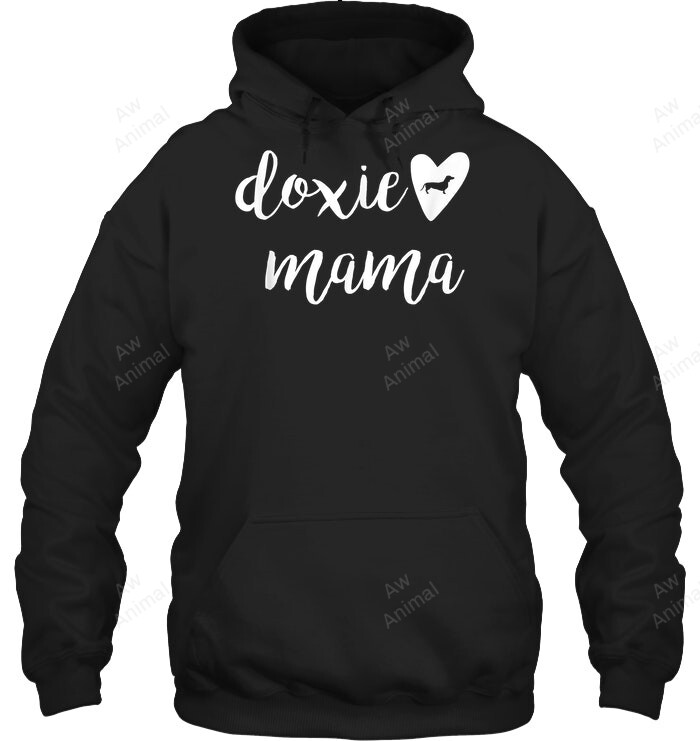 Doxie Mama Dachshund Wiener Dog & Puppy Sweatshirt Hoodie Long Sleeve