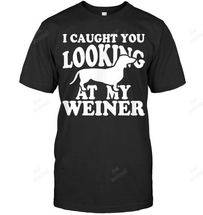 I Caught You Looking At My Weiner Men Tank Top V-Neck T-Shirt