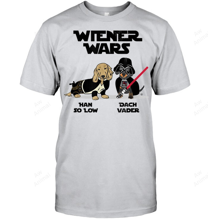 Wiener Wars Funny Dachshund Men Tank Top V-Neck T-Shirt