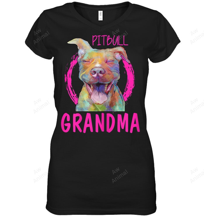 Womens Womens Pitbull Grandma Png Women Sweatshirt Hoodie Long Sleeve T-Shirt