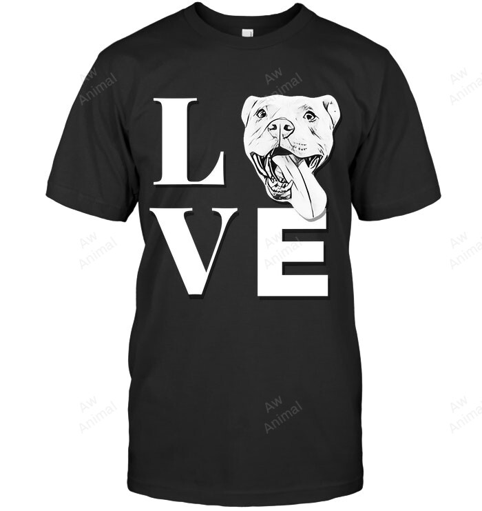 Love Pit Bulls Designer Pitbull Sweatshirt Hoodie Long Sleeve Men Women T-Shirt