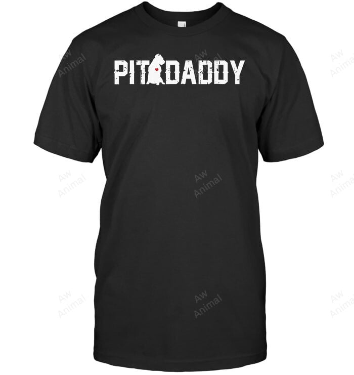 Pit Daddy Pitbull Men Sweatshirt Hoodie Long Sleeve T-Shirt