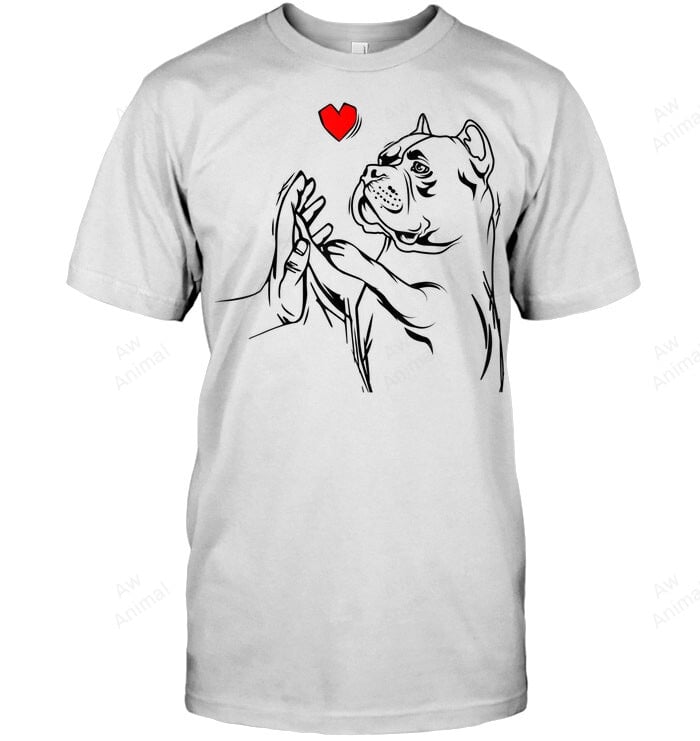 American Bully Love Cute Pitbull Dog Mom Sweatshirt Hoodie Long Sleeve Men Women T-Shirt