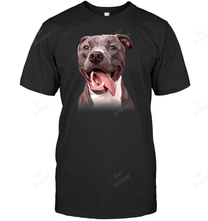 Pitbull Face Sweatshirt Hoodie Long Sleeve Men Women T-Shirt