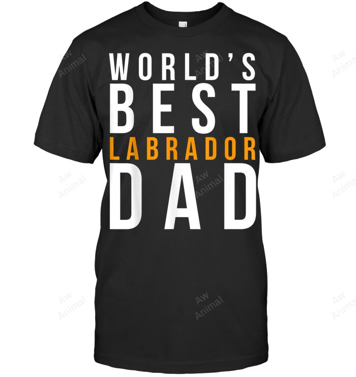 Worlds Best Labrador Dad Men Sweatshirt Hoodie Long Sleeve T-Shirt
