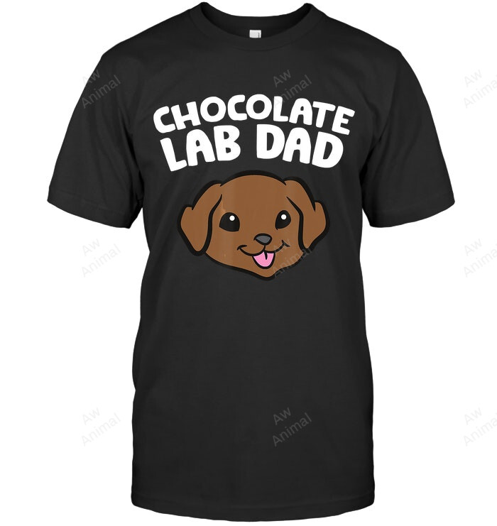 Chocolate Lab Dad Labrador Retriever Men Sweatshirt Hoodie Long Sleeve T-Shirt