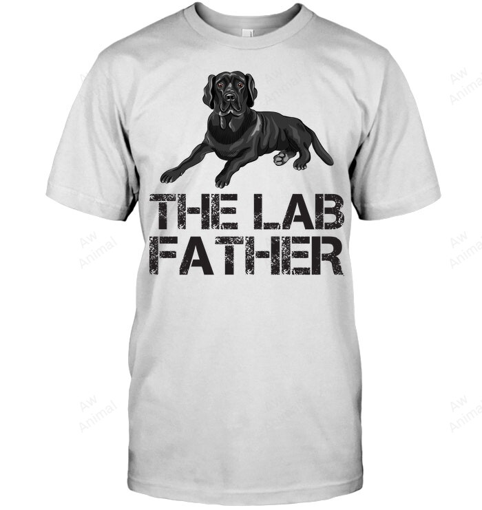 The Lab Father Black Labrador Men Sweatshirt Hoodie Long Sleeve T-Shirt