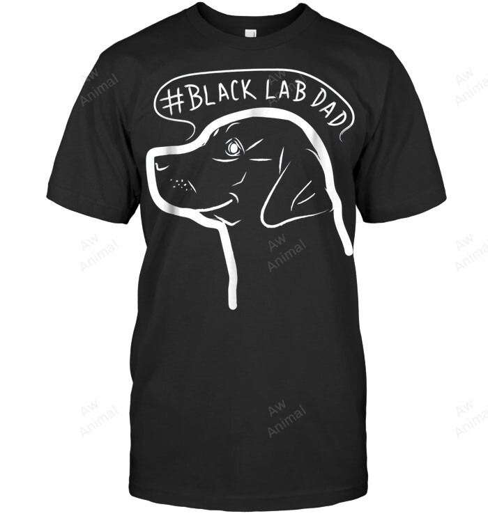 Labrador Dad Black Labrador Retriever Lab Dad Men Sweatshirt Hoodie Long Sleeve T-Shirt