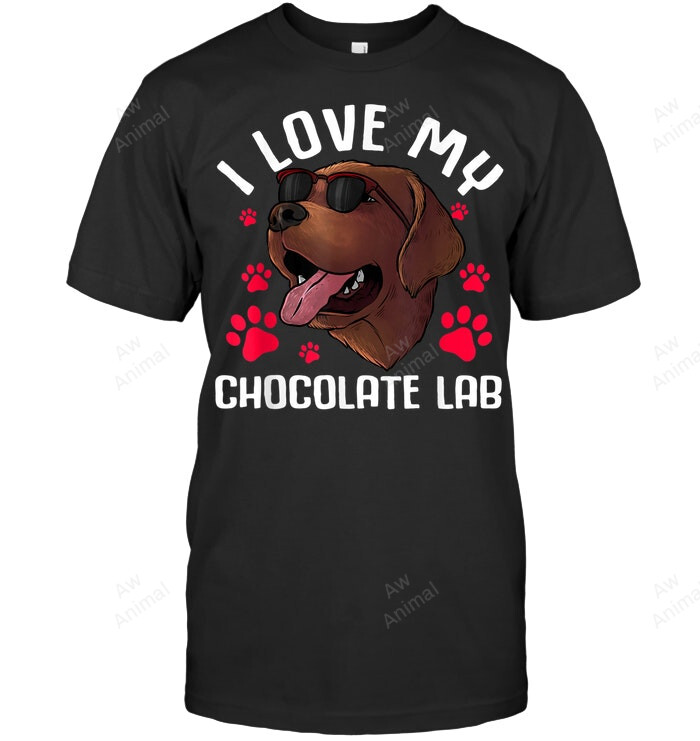 Funny Chocolate Labrador Retriever Lab Lover Sweatshirt Hoodie Long Sleeve Men Women T-Shirt