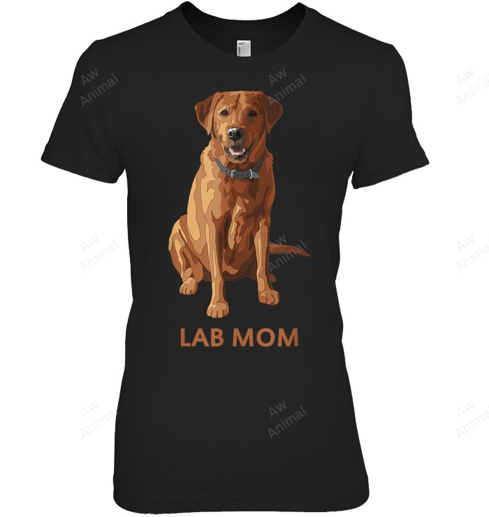 Lab Mom Fox Red Labrador Retriever Dog Lover Women Sweatshirt Hoodie Long Sleeve T-Shirt