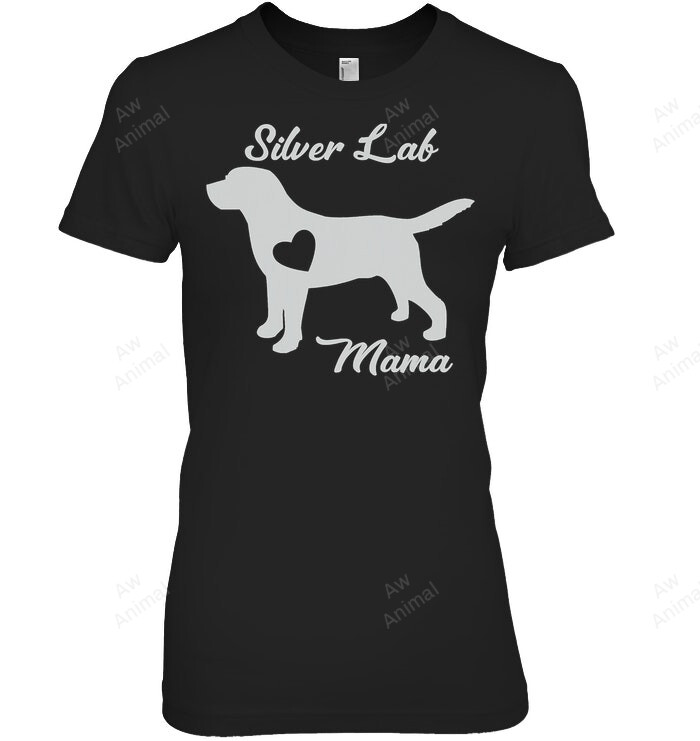 Proud Silver Lab Mama Mom Labrador Retriever Women Sweatshirt Hoodie Long Sleeve T-Shirt