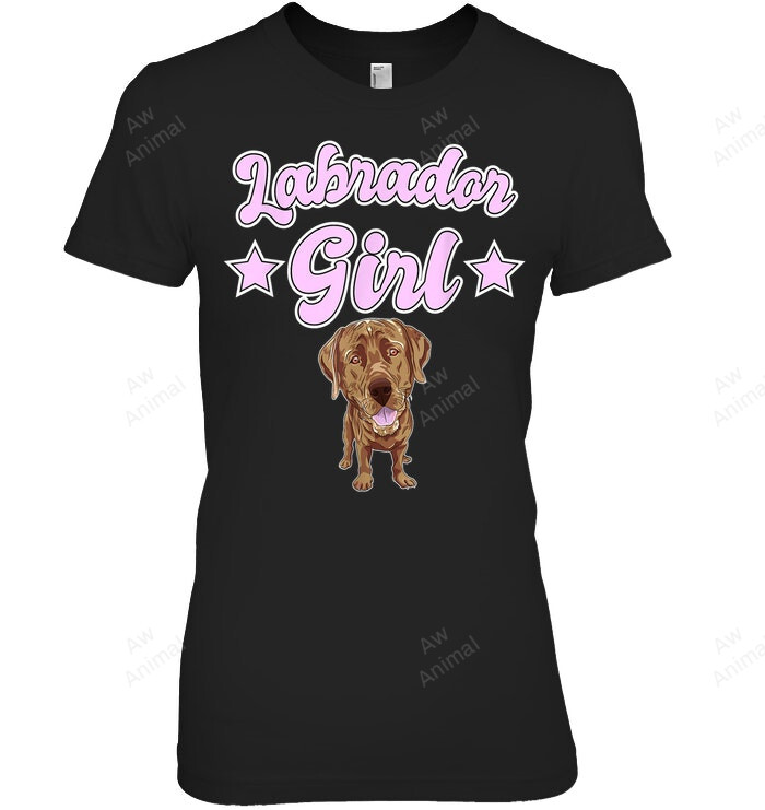 Labrador Girl Chocolate Lab Labrador Women Sweatshirt Hoodie Long Sleeve T-Shirt
