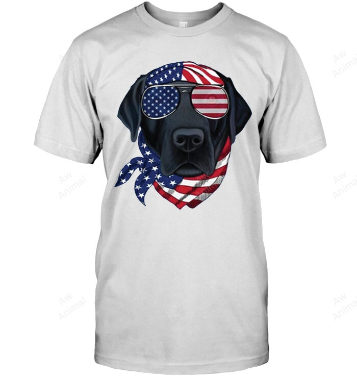 Patriot Cool Labrador American Flag 4th Of July Sweatshirt Hoodie Long Sleeve Men Women T-Shirt