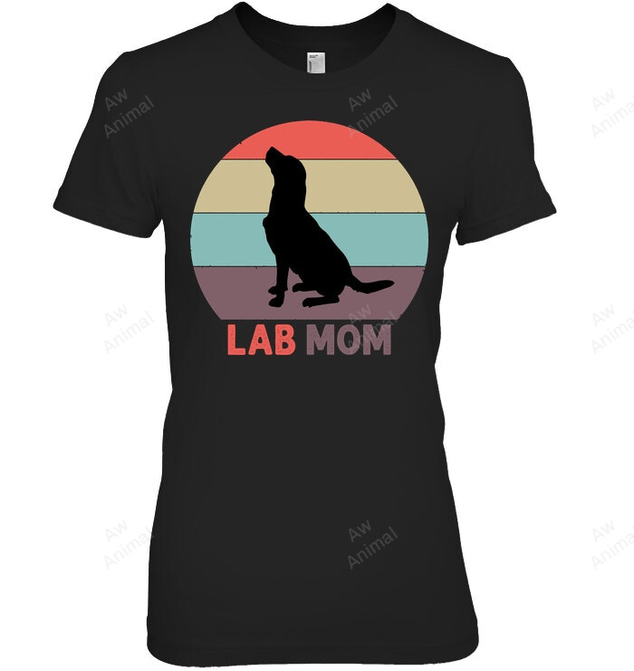 Lab Mom Women Sweatshirt Hoodie Long Sleeve T-Shirt