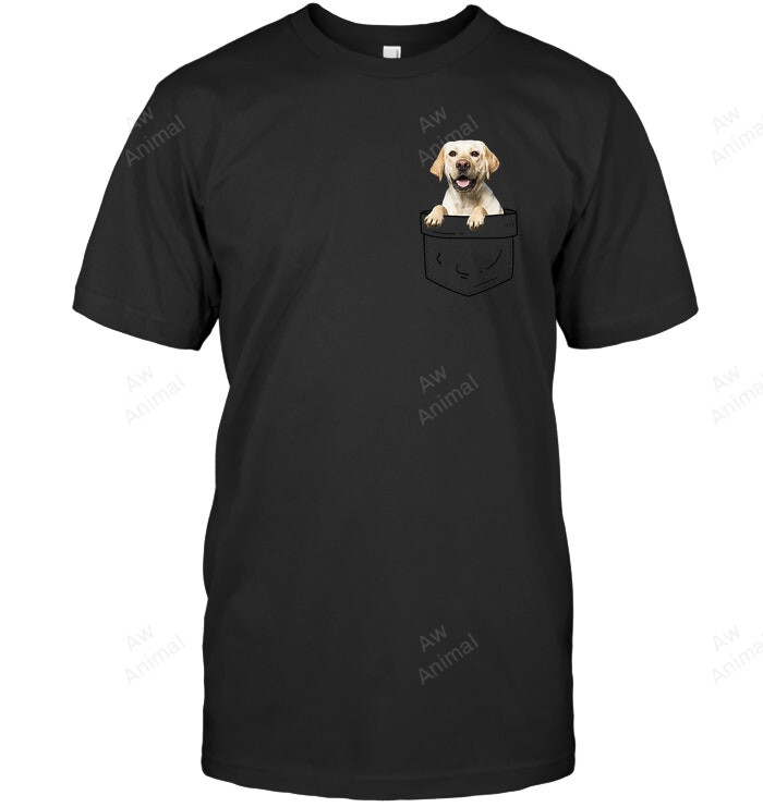 Labrador Retriever In Pocket Cute Dog Lover Sweatshirt Hoodie Long Sleeve Men Women T-Shirt