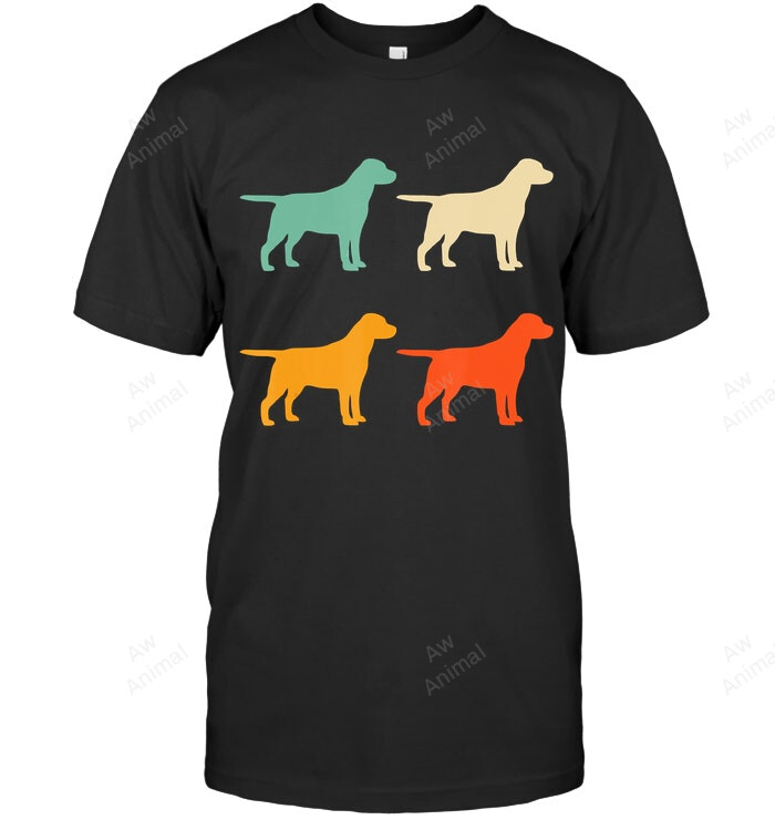 Labrador Retriever For Dog Lover Retro Lab Vintage Dog Sweatshirt Hoodie Long Sleeve Men Women T-Shirt