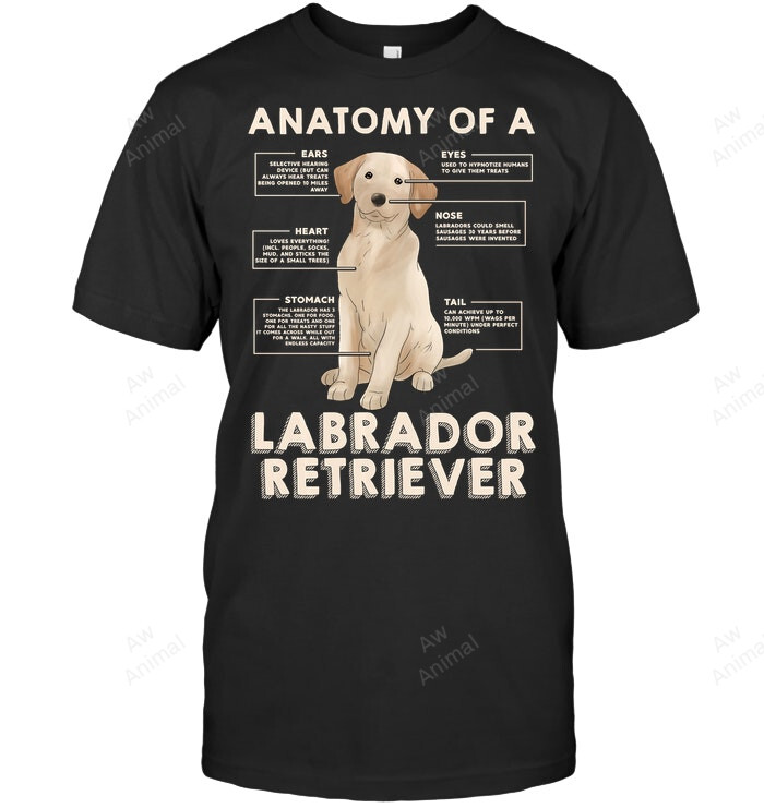 Anatomy Of A Labrador Retriever Sweatshirt Hoodie Long Sleeve Men Women T-Shirt