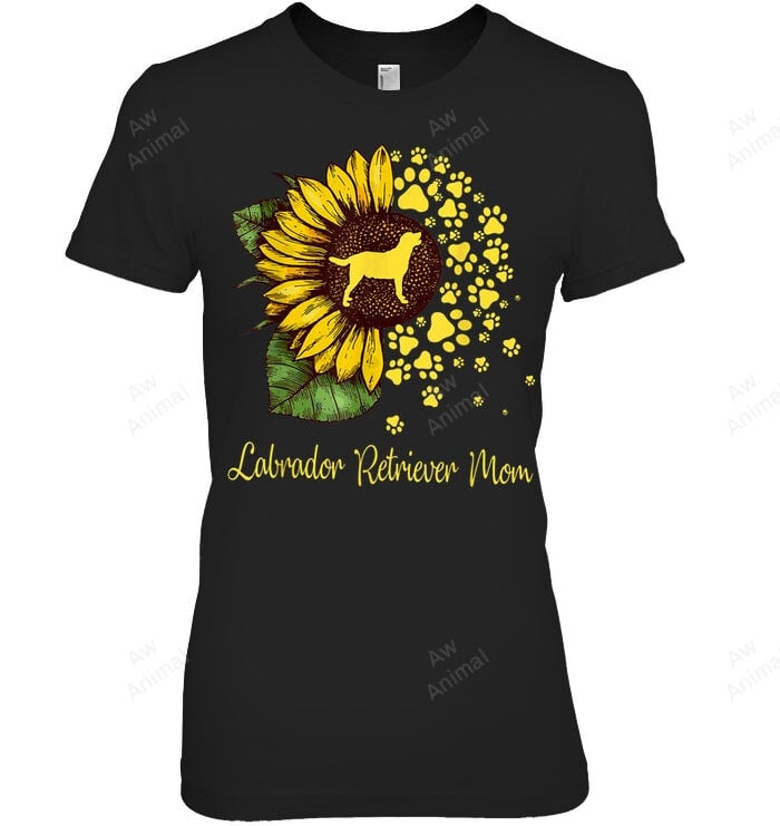 Sunflower Labrador Retriever Mom Dog Lover Women Sweatshirt Hoodie Long Sleeve T-Shirt