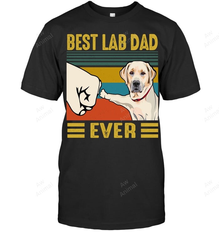 Best Lab Dad Labrador Retriver Dog Men Sweatshirt Hoodie Long Sleeve T-Shirt