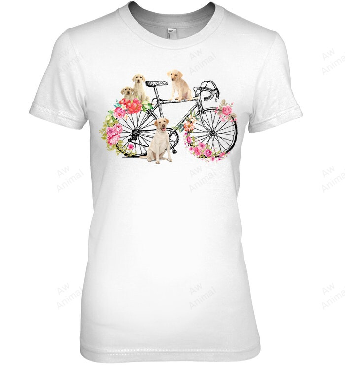 Labrador Retriever Bicycle Women Sweatshirt Hoodie Long Sleeve T-Shirt
