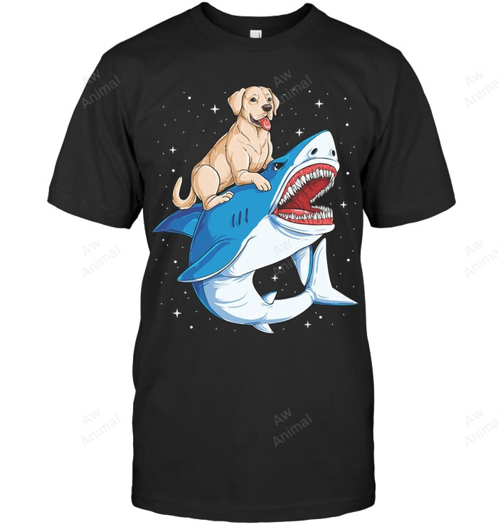 Labrador Shark Space Galaxy Jawsome Sweatshirt Hoodie Long Sleeve Men Women T-Shirt