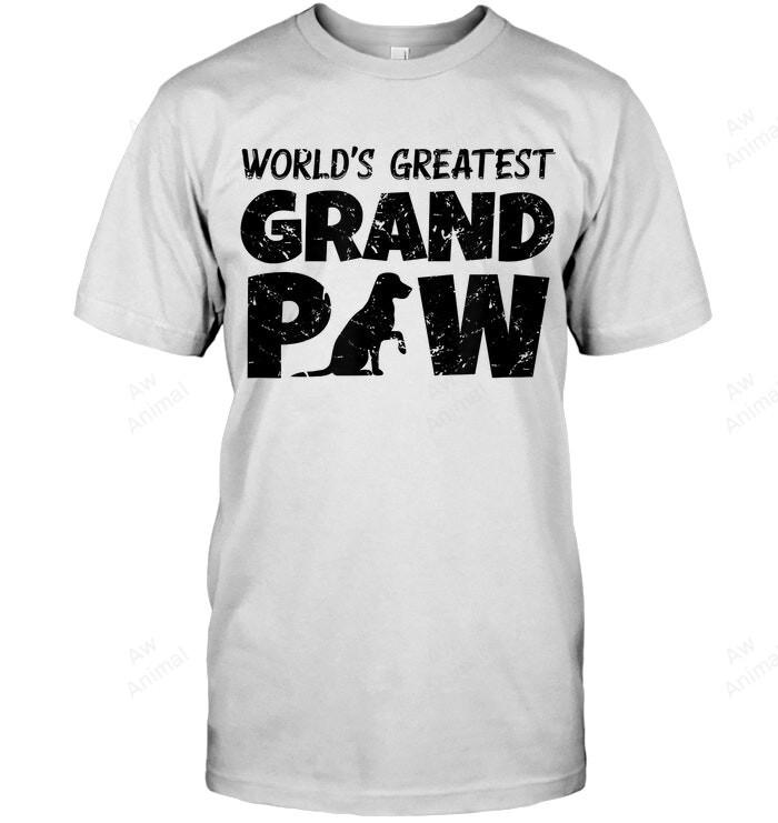 Worlds Greatest Grand Paw Labrador Retriever Grandpaw Sweatshirt Hoodie Long Sleeve Men Women T-Shirt