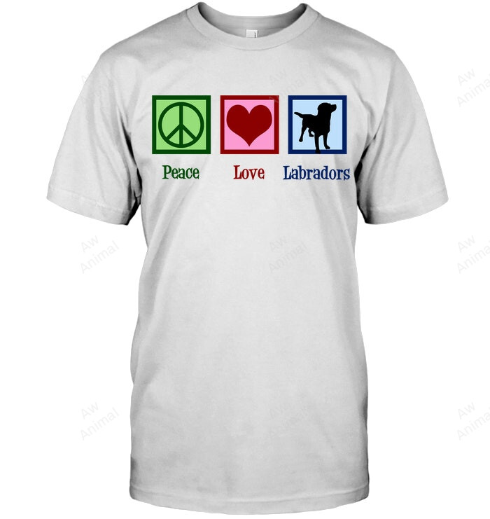 Peace Love Labradors Sweatshirt Hoodie Long Sleeve Men Women T-Shirt