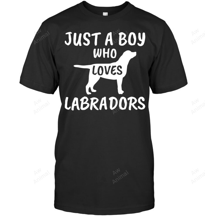 Just A Boy Who Love Labradors Men Sweatshirt Hoodie Long Sleeve T-Shirt