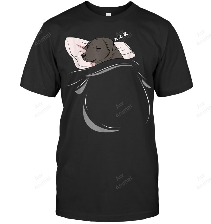 Black Lab Sleeping Dog Pajamas Nap Pjs Outfit Labrador Sweatshirt Hoodie Long Sleeve Men Women T-Shirt