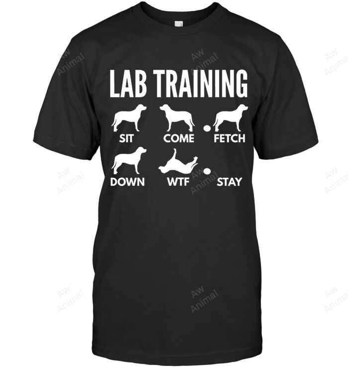 Lab Training Labrador Tricks Sweatshirt Hoodie Long Sleeve Men Women T-Shirt