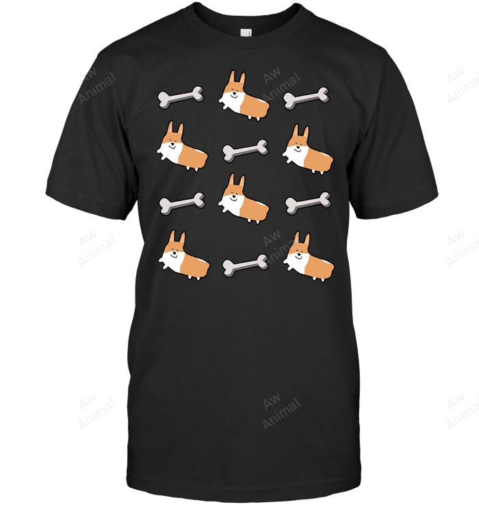 Cute Corgi Dog Owner Pattern Sweatshirt Hoodie Long Sleeve Men Women T-Shirt